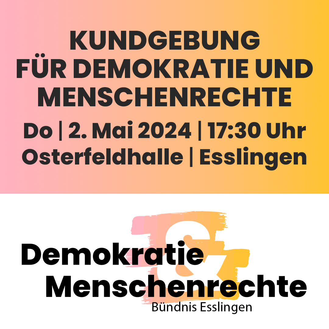 Protest gegen AfD Esslingen Berkheim