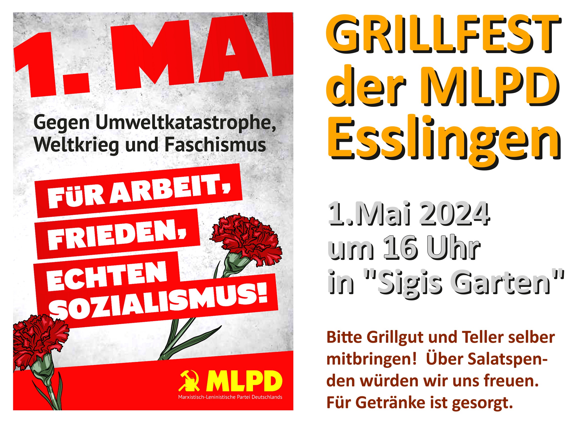 Grillfest 1.Mai MLPD Esslingen
